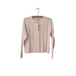 The Drop Women’s Cream Small Button up Cardigan